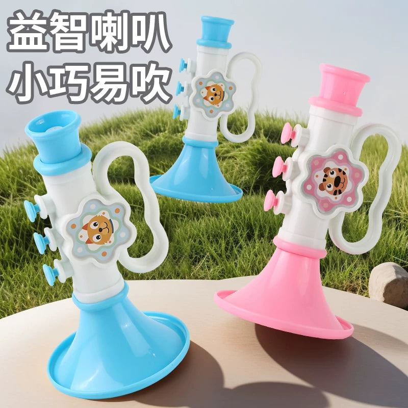 Mini Trumpet Toy for Kids, Durable Musical Instrument for Toddlers, Develops Lung Capacity