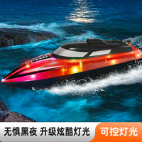 High-Speed Remote Control Boat Toy for Kids, Rechargeable RC Racing Boat Model