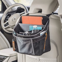 Car Seat Back Multi-functional Storage Bag with Trash Can