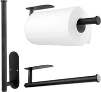 304 Stainless Steel Kitchen Paper Towel Holder Self-Adhesive or Drilled Installation
