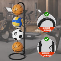 Multi-Layer Basketball Storage Rack for Sports Balls