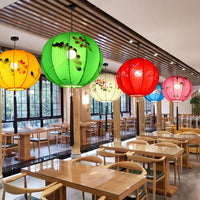 Chinese Style Round Fabric Lantern for Festival and Wedding Decor