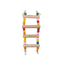 Parrot Wood Ladder Swing Toy for Birds Cage Training and Chewing