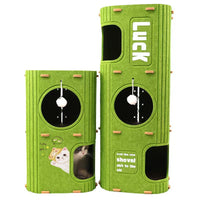 Multi-Layer Felt Cat Cave Bed with Scratching Post for All Seasons