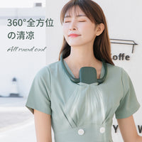 Portable USB Rechargeable Handheld Fan with Foldable Neckband for Desktop and Sports