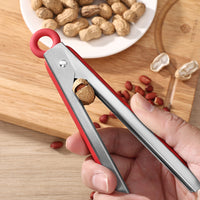 Peanut Sheller Tool with Red Handle, Manual Nut Cracker for Seeds and Nuts