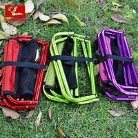 Portable Aluminum Alloy Folding Stool for Outdoor Camping Fishing Hiking