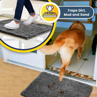 Chenille Pet Mat Super Absorbent Non-Slip Dog Paw Pad Thickened Quick-Drying Cat Mat
