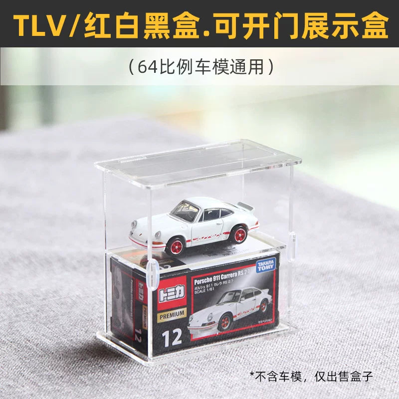 Buy 5 Get 1 Free Display Case for Tomica TLV Red/White/Black Box 1:64 Scale Diecast Car Models