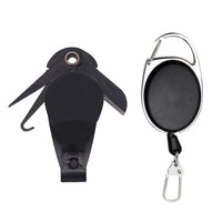 Fishing Line Cutter and Hook Sharpener Set, Stainless Steel, Portable