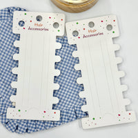 DIY Hair Accessory Cardboard for Adults and Children, White Cardboard Korean Style Hair Clip Cards, Jewelry Packaging Cards