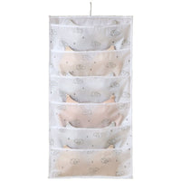 Wall-Mounted Fabric Storage Bag for Underwear Socks Bras