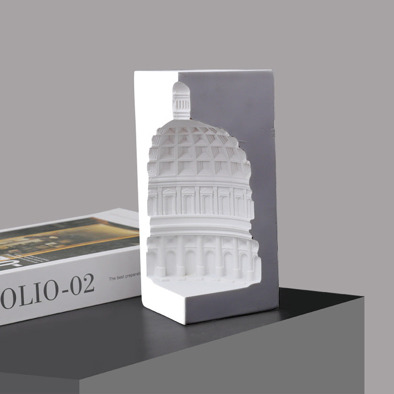 European Pantheon Dome Architectural Model Ornament for Living Room and Study