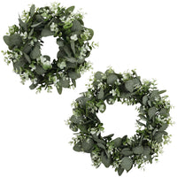 Artificial Eucalyptus Wreath for Door Decor, Christmas, Welcome Parties, and Home Decoration