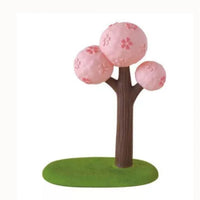 Japanese Style Cherry Blossom Tree Miniature Dollhouse Decor Resin Ornament