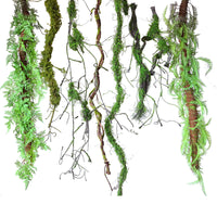 Artificial Mossy Vine Branches for Indoor Decoration and Creative Landscaping