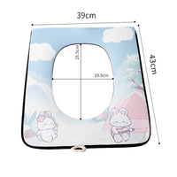 Waterproof Portable Zipper Toilet Seat Cushion, No-Wash, Moisture-Proof, All-Season Toilet Seat Cover