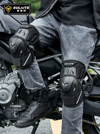 Motorcycle Knee and Elbow Protector Set for Riding, Anti-Fall, Windproof, CE2 Certified