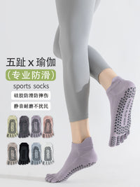 Women's Non-Slip Toeless Yoga Pilates Barre Socks with Grip for Fitness Dance