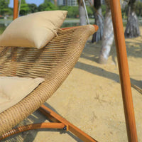 Comfortable Leisure Garden Rattan Swing Chair Hammock Rocking Chair Outdoor Villa Courtyard Balcony Rooftop Hanging Chair