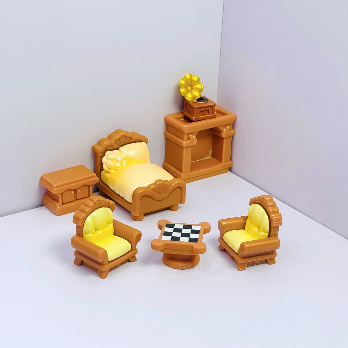 Miniature Dollhouse Furniture Set for DIY Micro Landscape Decor