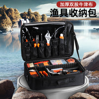 Fishing Tackle Bag Multi-functional Oxford Cloth Storage Case for Fishing Gear