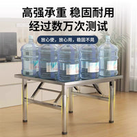 Portable Stainless Steel Folding Table for Camping, Picnics, BBQ, and Markets - Easy Setup