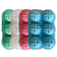 Silicone 6-Hole Whiskey Ice Ball Mold for Bar and Home Use