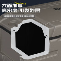 Ecool Large Capacity Insulated Cooler Box for Fishing, Boating, and Outdoor Use, 160L Commercial Ice Storage