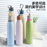 Kids' Insulated Water Bottle with Straw - Portable Stainless Steel Thermos for School, Sports, and Travel