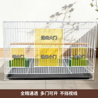 Foldable Bird Cage for Parrots and Small Birds, Escape-Proof Pet Cage with Tray and Perch