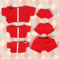 Doll Clothes Sportswear Set for 10cm, 15cm, 20cm Cotton Dolls