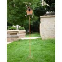 American Country Retro Iron Birdhouse Hanging Ornament Plant Climbing Frame Outdoor Indoor Balcony Garden Bird Nest Decoration