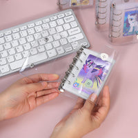 Portable M5 PVC Transparent Binder Photocard Album with Detachable Pages