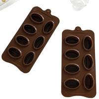 Muni Coffee Bean Silicone Ice Cube Tray Mold for Home Use, Quick Freeze Ice Maker, Creative Food-Grade Ice Block
