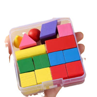 Geometric Solids Building Blocks for Early Math Education - Cubes, Rectangular Prisms, and Other 3D Shapes