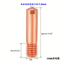 MB15AK MIG Welding Torch Consumables Kit - Contact Tips, Nozzles, Rods
