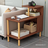 Small Side Table Nightstand with Solid Wood Legs for Bedroom Living Room