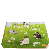 Cute Dog Park PVC Coil Mat for Entryway, Easy-Care Dustproof Entrance Rug, Customizable Size
