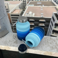 Collapsible Silicone Water Bottle for Sports & Outdoors, 700ml Portable Hydration