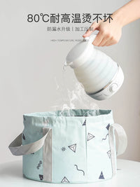 Portable Foldable Basin for Travel, Foot Soaking, Laundry, and Face Washing - 25L Capacity