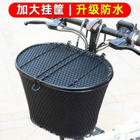 Foldable Electric Bicycle Front Basket for Mountain Bikes, Waterproof and Durable