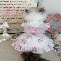 Handmade Yorkshire Terrier Doll Cat Golden Shaded Ragdoll Pet Princess Dress