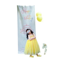 Outdoor Birthday Party Backdrop Set with Gauze and Photo Props
