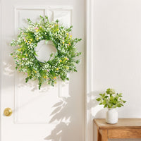 Artificial Gypsophila Wreath for Christmas, Thanksgiving, Autumn Weddings, and Home Decor
