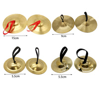 Orff Percussion Instrument Set - Copper Cymbals and Finger Cymbals for Early Childhood Education