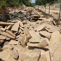 Tiger Skin Yellow Irregular Slate Flagstone for Garden Paving and Landscaping