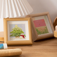 Square Hollow Oil Painting Stick Photo Frame for Kids' Artwork Display