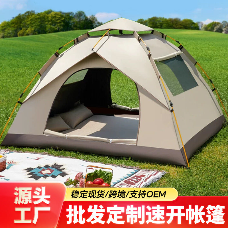 Automatic Pop-Up Camping Tent with UV Protection and Mosquito Net for Outdoor Activities