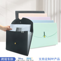 A4 Expanding File Folder with Handle, Multi-layer Document Organizer for Students and Office